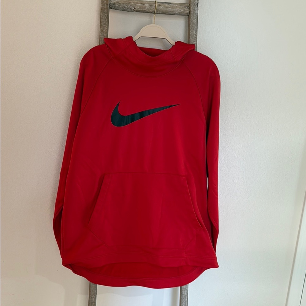 Nike Red Hoodie with Logo